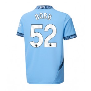 Manchester City Oscar Bobb #52 Domaci Dres 2024-25 Kratak Rukavima